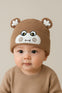 Brown Baby Cartoon Face Warm Winter Wool Cap (0 Months - 24 Months) CP5107B